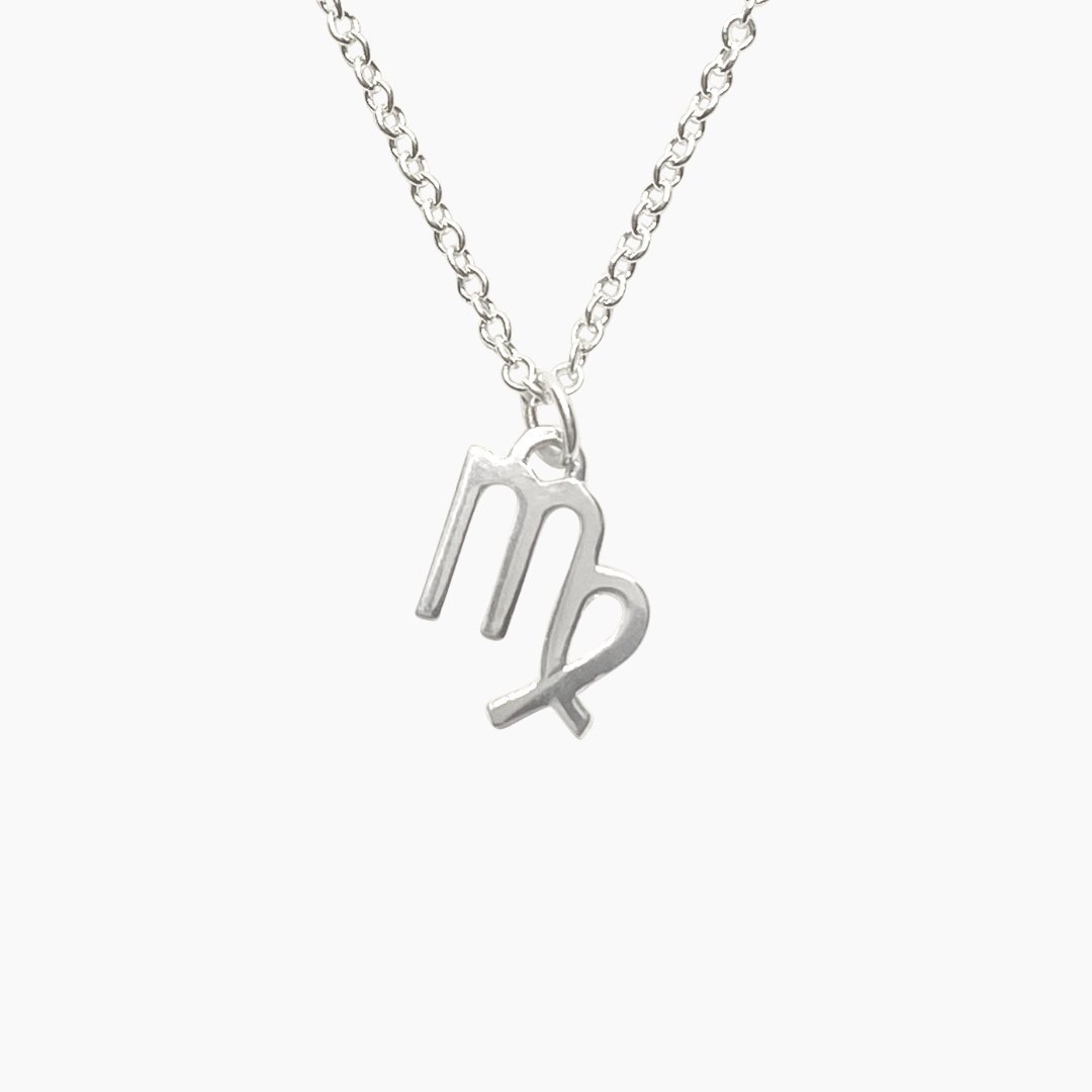 Virgo Sign Zodiac Necklace in Sterling Silver - Mazi New York-jewelry