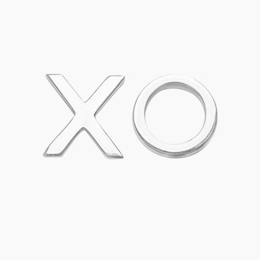 XO Earrings in Sterling Silver - Mazi New York-jewelry